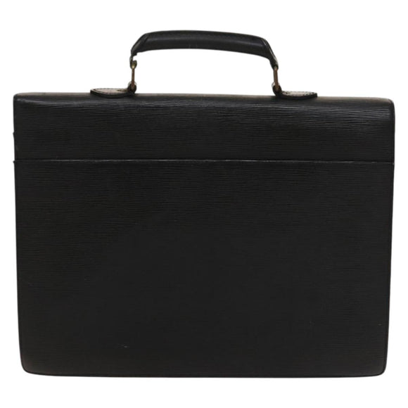 LOUIS VUITTON Epi Serviette Conseiller Business Bag Black M54422 LV Auth bs27487