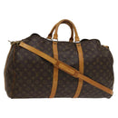 LOUIS VUITTON Monogram Keepall Bandouliere 55 Boston Bag M41414 LV Auth bs27495-1