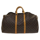 LOUIS VUITTON Monogram Keepall Bandouliere 55 Boston Bag M41414 LV Auth bs27495-2