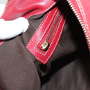 GUCCI Shoulder Bag Leather Red Gold 189840 001364 Auth bs27504-11