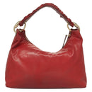 GUCCI Shoulder Bag Leather Red Gold 189840 001364 Auth bs27504-2