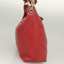 GUCCI Shoulder Bag Leather Red Gold 189840 001364 Auth bs27504-4