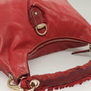 GUCCI Shoulder Bag Leather Red Gold 189840 001364 Auth bs27504-6