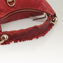 GUCCI Shoulder Bag Leather Red Gold 189840 001364 Auth bs27504-7