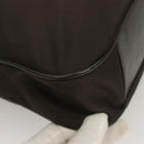 GUCCI Bamboo Hand Bag Nylon 2way Brown Silver 001 1553 1577 Auth bs27505-15