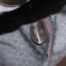 GUCCI Bamboo Hand Bag Nylon 2way Brown Silver 001 1553 1577 Auth bs27505-19