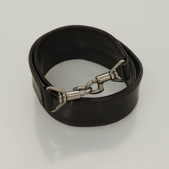 GUCCI Bamboo Hand Bag Nylon 2way Brown Silver 001 1553 1577 Auth bs27505