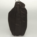 GUCCI Bamboo Hand Bag Nylon 2way Brown Silver 001 1553 1577 Auth bs27505-3