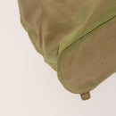 PRADA Chain Backpack Nylon Khaki Gold Auth bs27511-17