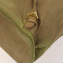 PRADA Chain Backpack Nylon Khaki Gold Auth bs27511-18