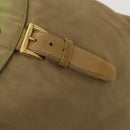 PRADA Chain Backpack Nylon Khaki Gold Auth bs27511-9