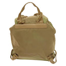 PRADA Chain Backpack Nylon Khaki Gold Auth bs27511-2
