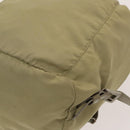PRADA Backpack Nylon Khaki Silver Auth bs27513-17