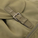 PRADA Backpack Nylon Khaki Silver Auth bs27513-20