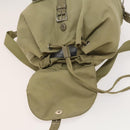 PRADA Backpack Nylon Khaki Silver Auth bs27513-10