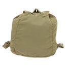 PRADA Backpack Nylon Khaki Silver Auth bs27513-2