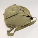 PRADA Backpack Nylon Khaki Silver Auth bs27513-3