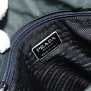 PRADA Tote Bag Nylon Green Silver Auth bs27520-15