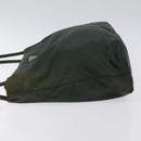 PRADA Tote Bag Nylon Green Silver Auth bs27520-5
