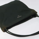 PRADA Tote Bag Nylon Green Silver Auth bs27520-6