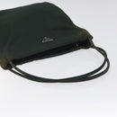 PRADA Tote Bag Nylon Green Silver Auth bs27520-7