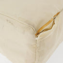 PRADA Hand Bag Nylon White Silver Auth bs27522-9