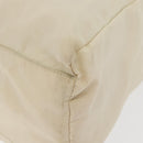 PRADA Hand Bag Nylon White Silver Auth bs27522-16