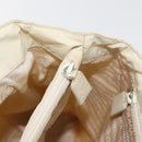 PRADA Hand Bag Nylon White Silver Auth bs27522-24