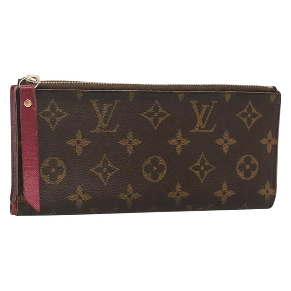 LOUIS VUITTON Monogram Portefeuille Adele Wallet Fuchsia M61269 LV Auth bs27531