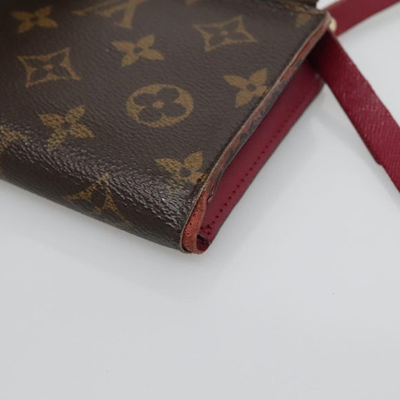 LOUIS VUITTON Monogram Portefeuille Adele Wallet Fuchsia M61269 LV Auth bs27531