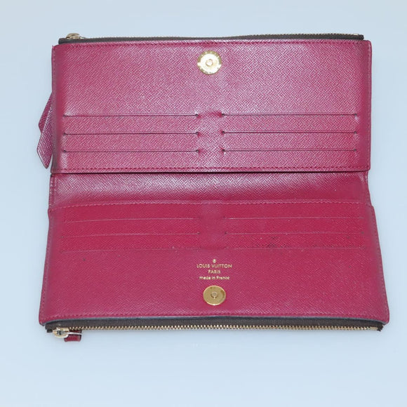 LOUIS VUITTON Monogram Portefeuille Adele Wallet Fuchsia M61269 LV Auth bs27531