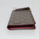 LOUIS VUITTON Monogram Portefeuille Adele Wallet Fuchsia M61269 LV Auth bs27531-3
