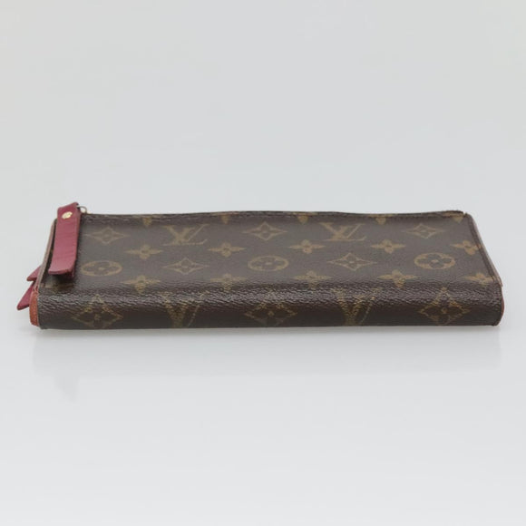 LOUIS VUITTON Monogram Portefeuille Adele Wallet Fuchsia M61269 LV Auth bs27531
