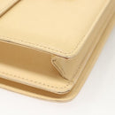 FENDI Zucca Canvas Hand Bag Canvas Leather 2way Beige Gold Auth bs27537-15