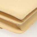 FENDI Zucca Canvas Hand Bag Canvas Leather 2way Beige Gold Auth bs27537-17