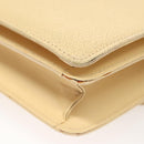 FENDI Zucca Canvas Hand Bag Canvas Leather 2way Beige Gold Auth bs27537-8