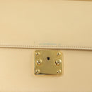 FENDI Zucca Canvas Hand Bag Canvas Leather 2way Beige Gold Auth bs27537-19