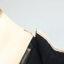 FENDI Zucca Canvas Hand Bag Canvas Leather 2way Beige Gold Auth bs27537-11