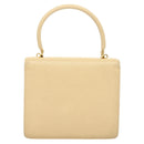 FENDI Zucca Canvas Hand Bag Canvas Leather 2way Beige Gold Auth bs27537-2