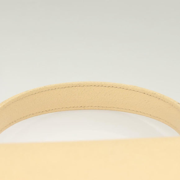 FENDI Zucca Canvas Hand Bag Canvas Leather 2way Beige Gold Auth bs27537