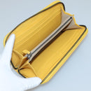 BOTTEGA VENETA INTRECCIATO Long Wallet Leather Yellow 114076 Auth bs27539-10