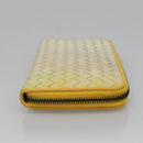 BOTTEGA VENETA INTRECCIATO Long Wallet Leather Yellow 114076 Auth bs27539-3