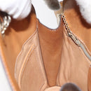 CELINE Macadam Canvas Shoulder Bag PVC Leather Brown Gold Auth bs27542-20