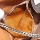 CELINE Macadam Canvas Shoulder Bag PVC Leather Brown Gold Auth bs27542-11