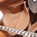 CELINE Macadam Canvas Shoulder Bag PVC Leather Brown Gold Auth bs27542-21