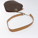 CELINE Macadam Canvas Shoulder Bag PVC Leather Brown Gold Auth bs27542-7