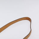 CELINE Macadam Canvas Shoulder Bag PVC Leather Brown Gold Auth bs27542-8