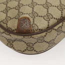 GUCCI GG Supreme Web Sherry Line Bag PVC Beige Gold 156 02 066 Auth bs27546-12