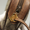 GUCCI GG Supreme Web Sherry Line Bag PVC Beige Gold 156 02 066 Auth bs27546-15