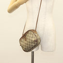 GUCCI GG Supreme Web Sherry Line Bag PVC Beige Gold 156 02 066 Auth bs27546-21